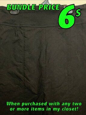 Reitmans Petite Outdoor Skirt Black Size 4